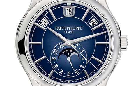 patek philippe moon dial|Complications Moon Phase White Gold Watch 5205G.